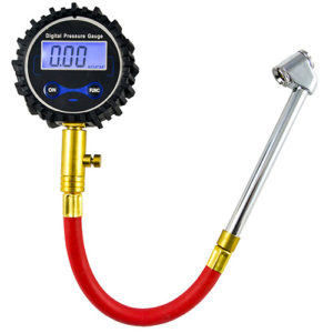 JBM Comprobador de presión de neumáticos digital con tubo (0-15) – 53417